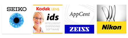 Kodak, Zeiss, Nikon and Seiko logos